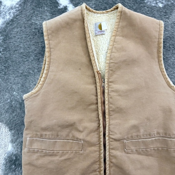 HTF Vintage 70s Sherpa Lined Carhartt Vest - Picture 3 of 12